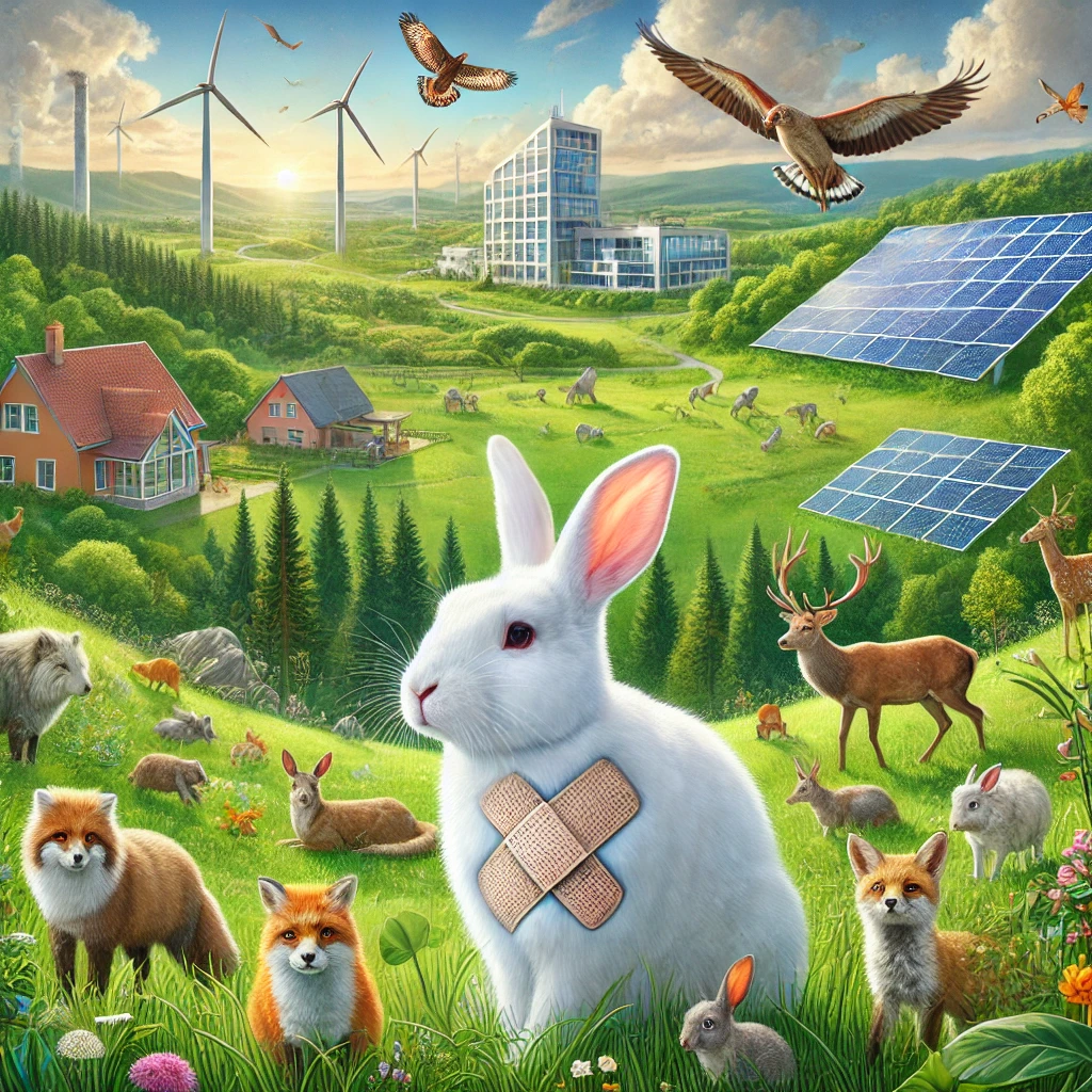 Bir Rabbit Sürdürülebilir Bir Dünya İçin Tavşan Ralph'i Hatırla