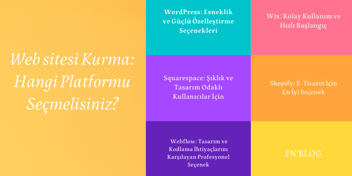 Web sitesi Kurma: Hangi Platformu Seçmelisiniz?