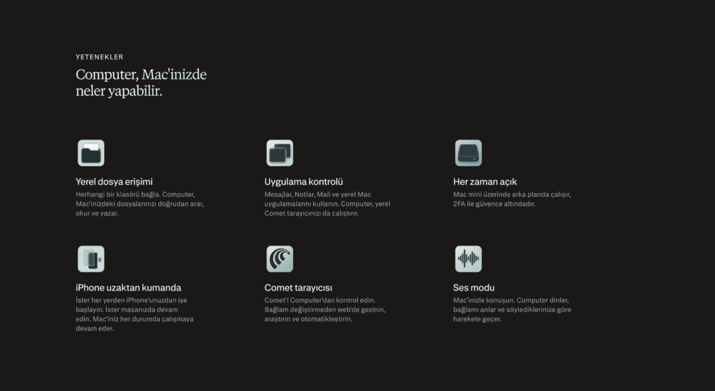 Perplexity Personal Computer Mac Uygulaması