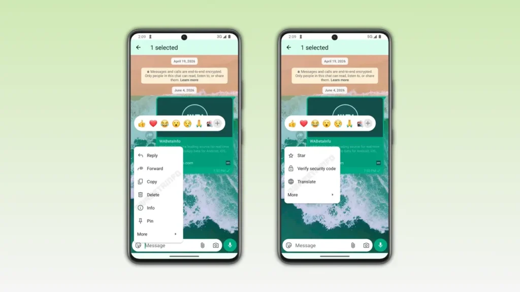 WhatsApp, Android İçin Yeni Mesaj Menüsünü Test Ed
