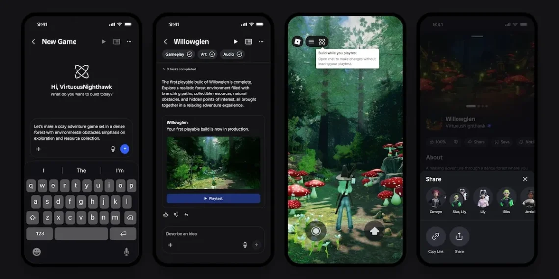 Roblox, Mobil Uygulamasına Yapay Zekâyla Oyun Oluşturma Özelliği Ekliyor roblox