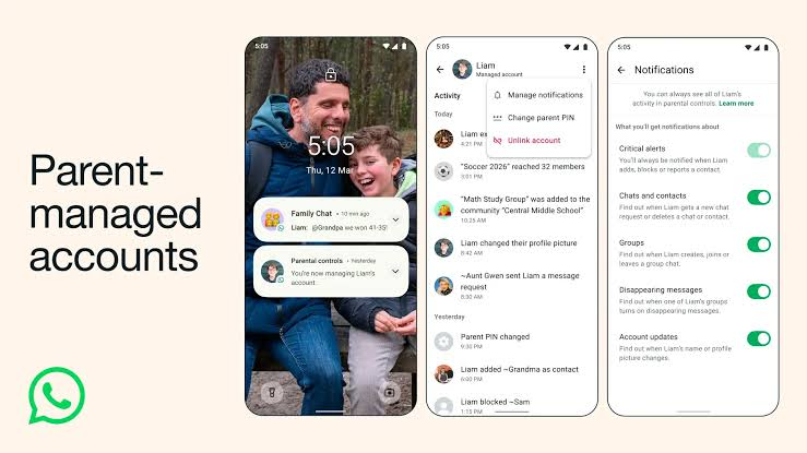 WhatsApp, Genç Hesapları İçin Yeni Ebeveyn Kontrolleri Ekliyor image